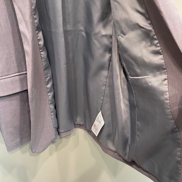 NWT Abercrombie & Fitch Women’s Classic Suiting Blazer in Grey - Size: Large - Picture 7 of 10